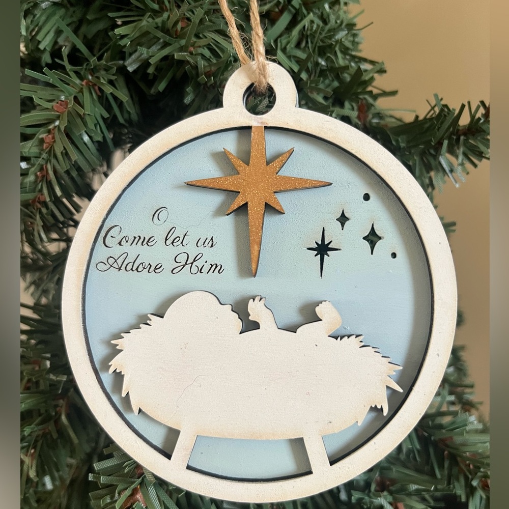 Baby Jesus Christmas ornament